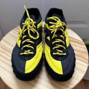 Ganni x New Balance RC30 Black and Yellow Sneakers
